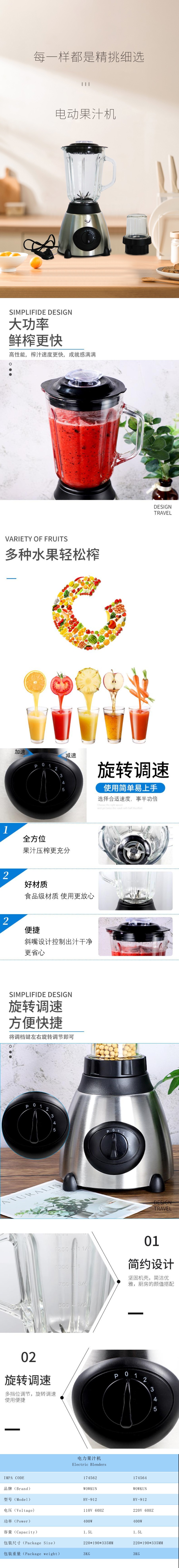 電動果汁機12